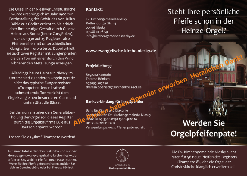 Orgel Spenden