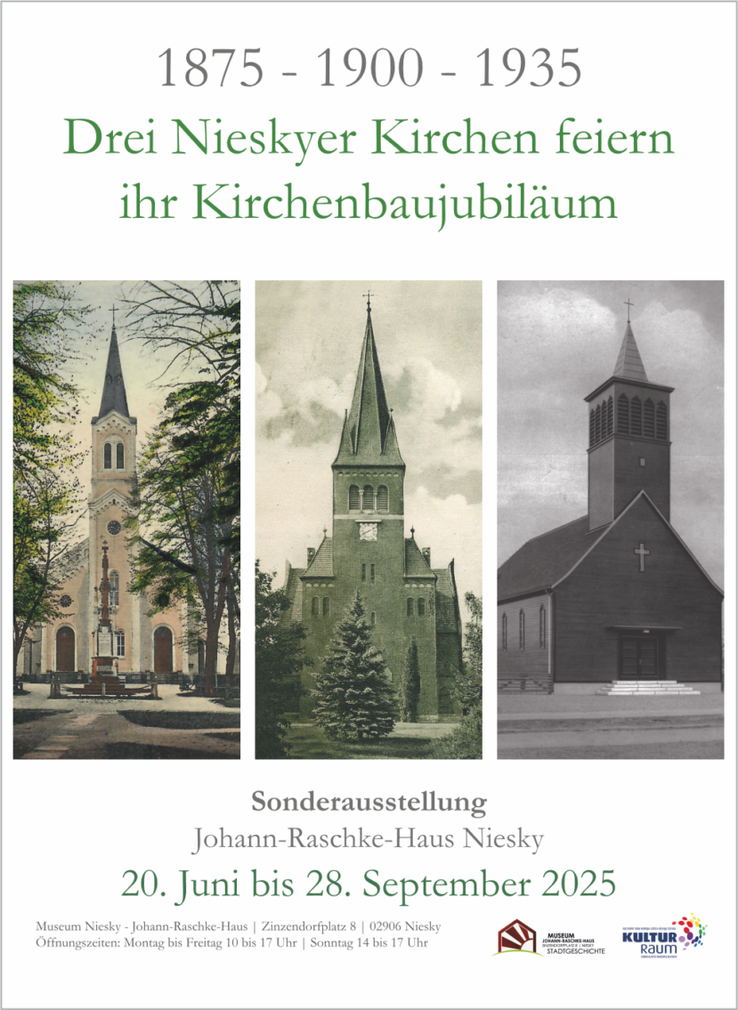 Einladungsplakat Ausstellung Kirchbaujubiläum